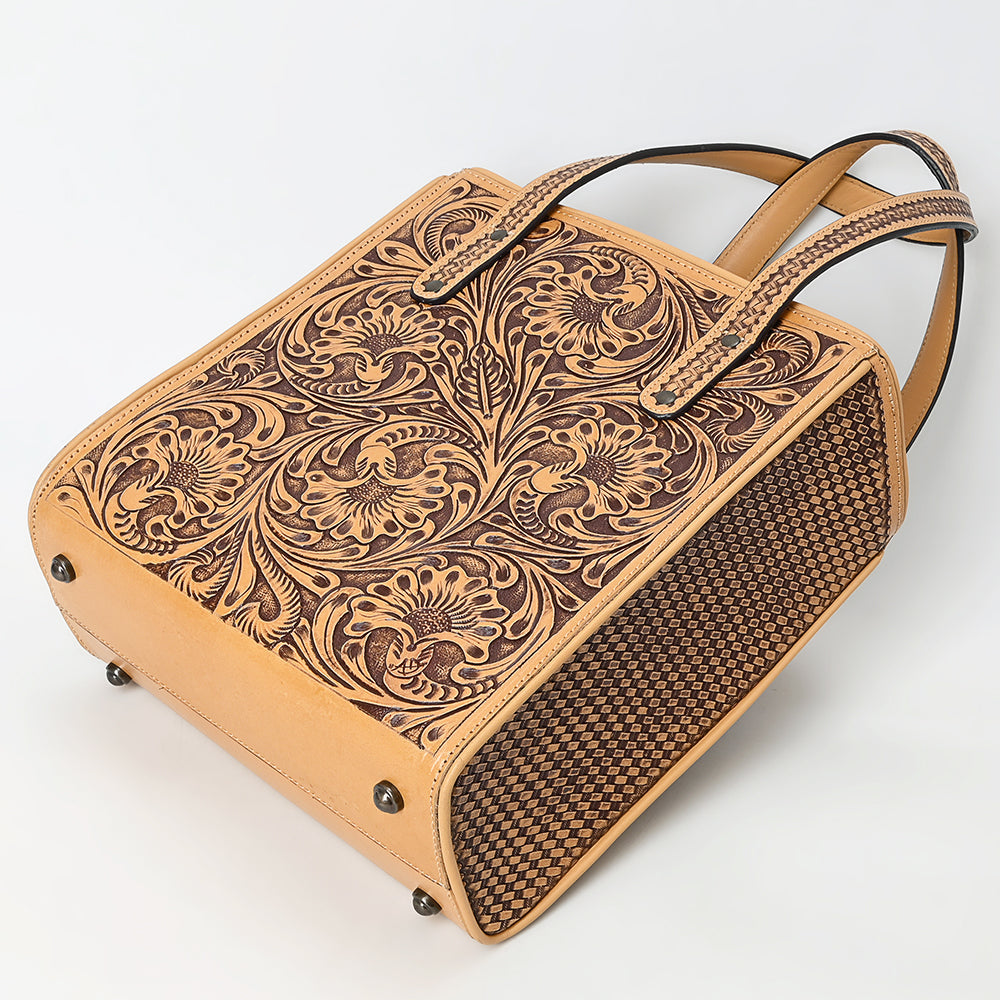 American Darling Tote Beautifully Hand Tooled Genuine Leather