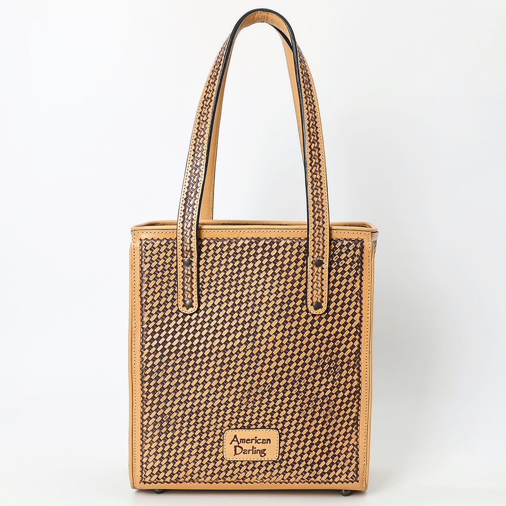 American Darling Tote Beautifully Hand Tooled Genuine Leather