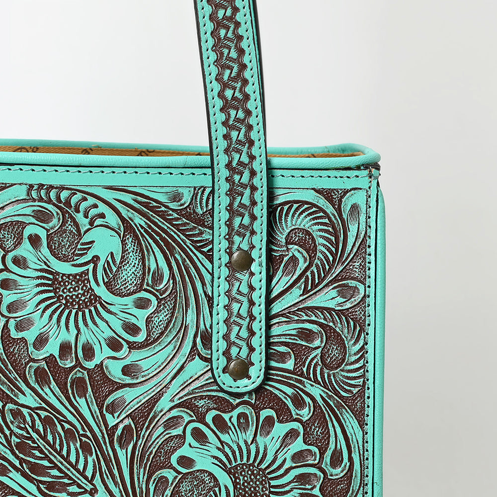American Darling Tote Beautifully Hand Tooled Genuine Leather