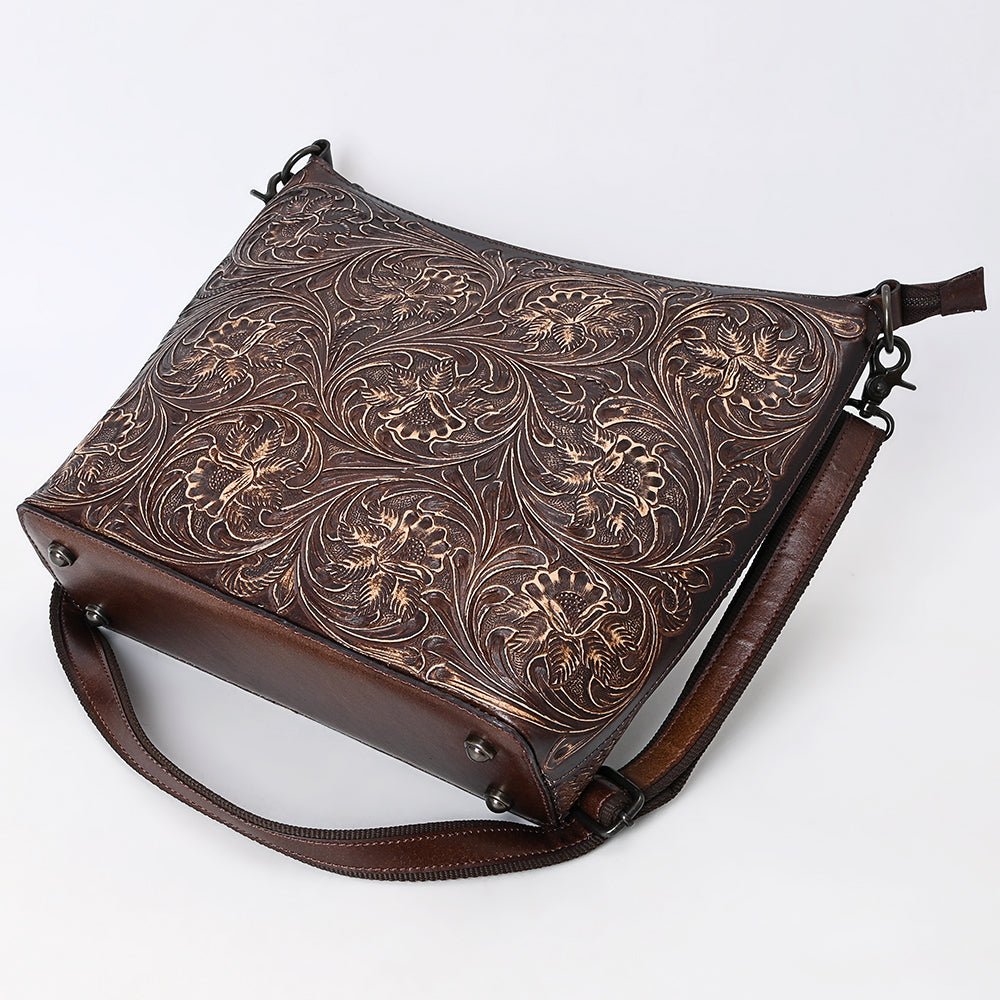 American Darling Large Crossbody Beautifully Hand Tooled Genuine Leather