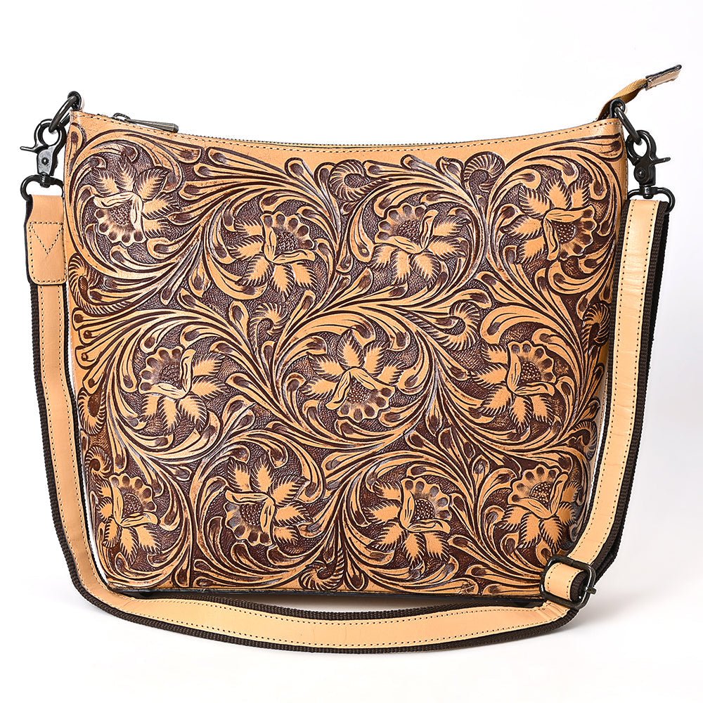 American Darling Large Crossbody Beautifully Hand Tooled Genuine Leather