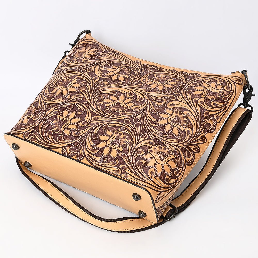 American Darling Large Crossbody Beautifully Hand Tooled Genuine Leather