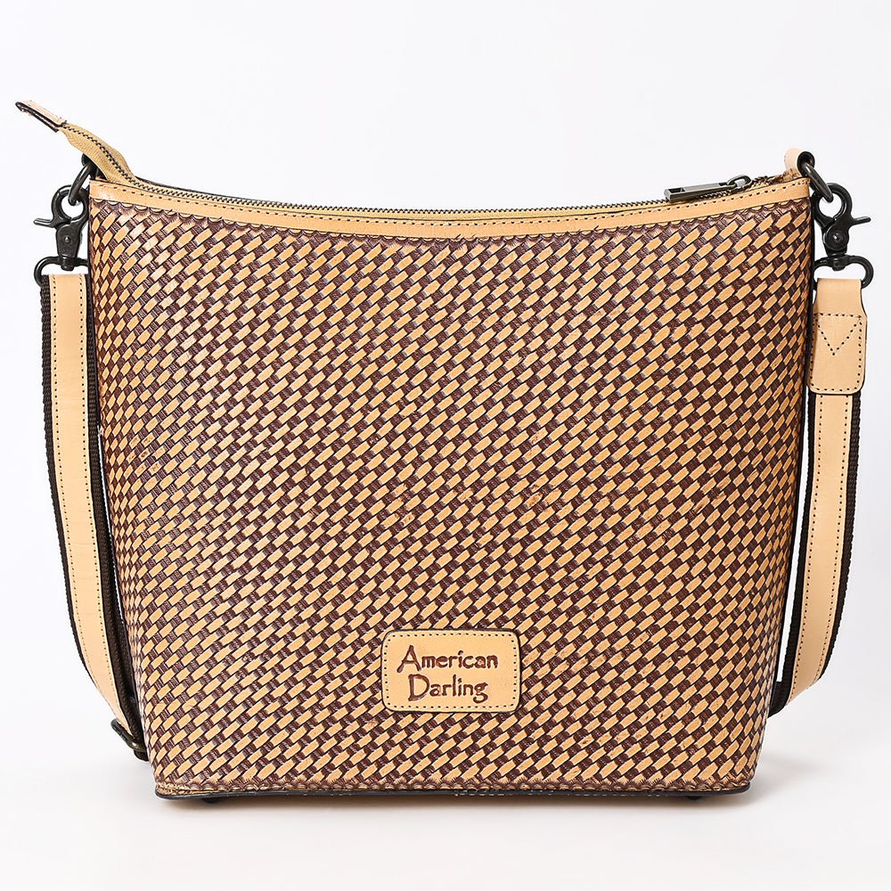 American Darling Large Crossbody Beautifully Hand Tooled Genuine Leather