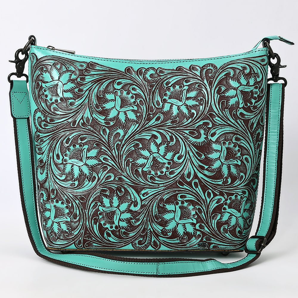 American Darling Large Crossbody Beautifully Hand Tooled Genuine Leather