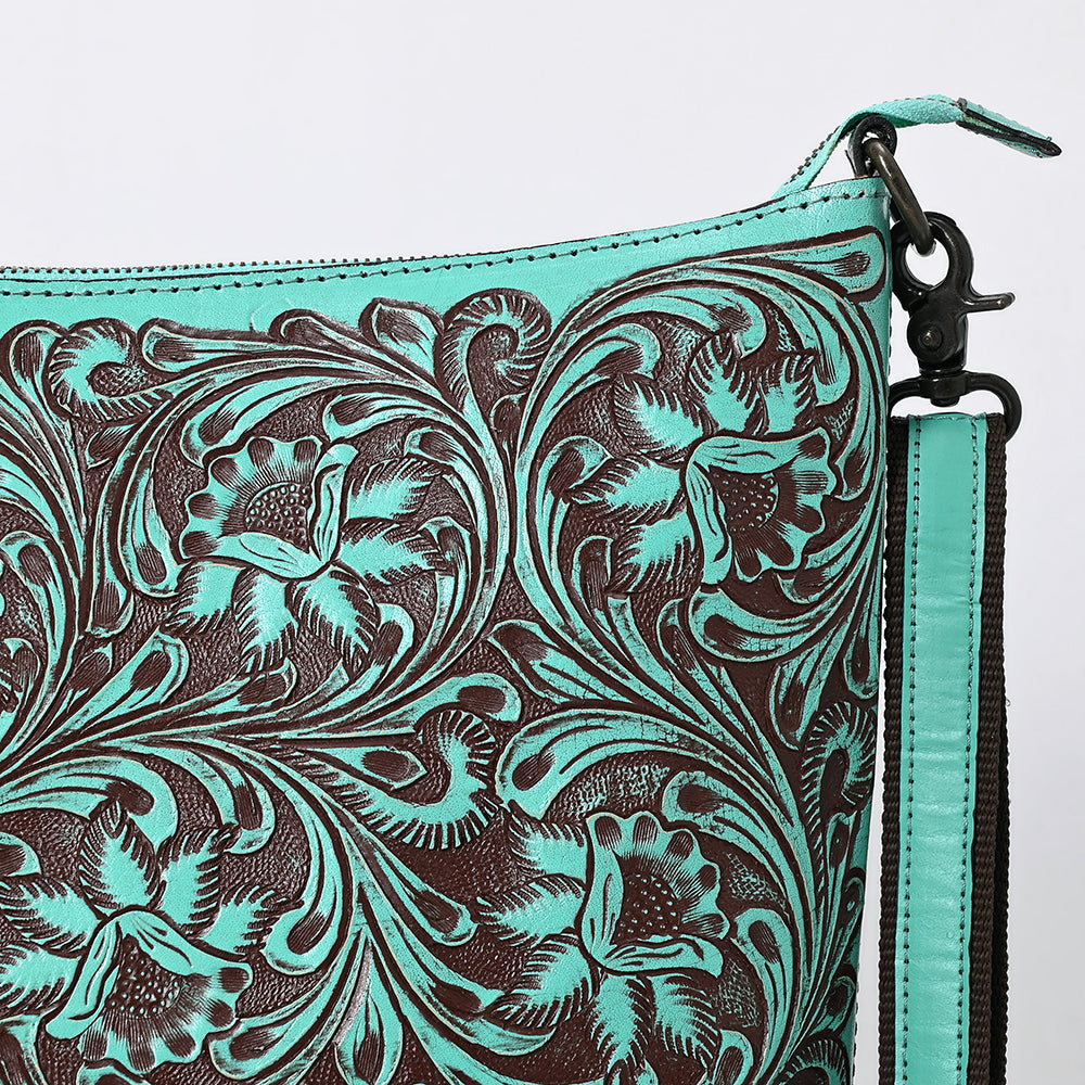 American Darling Large Crossbody Hand Tooled Genuine Leather Women Bag Western Handbag Purse