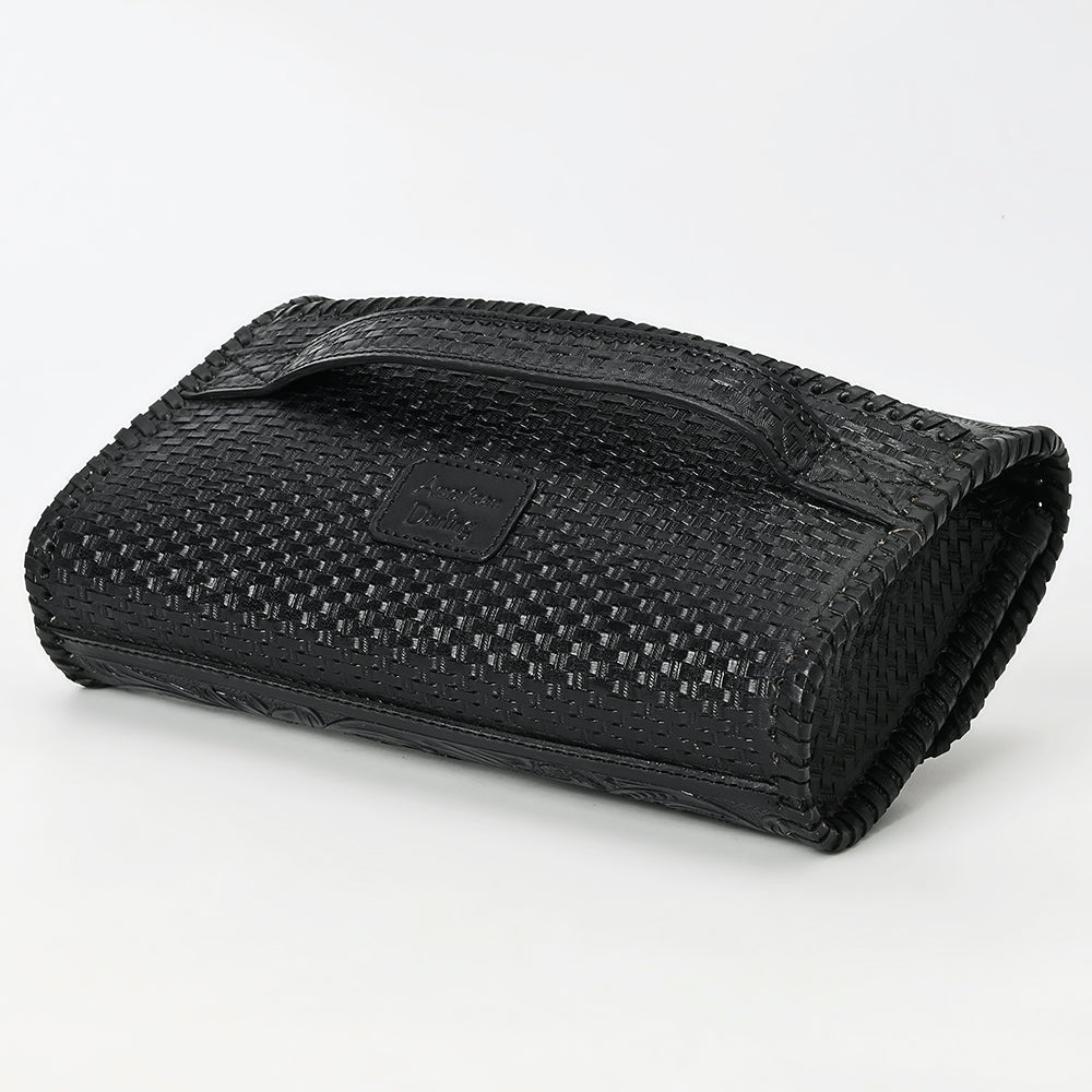 Clutch Beautifully Hand Tooled Genuine Leather