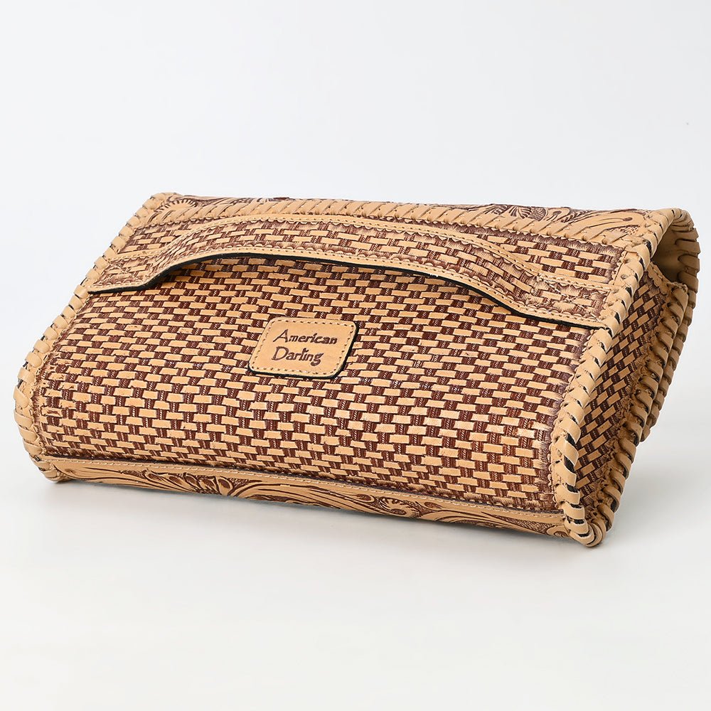 Clutch Beautifully Hand Tooled Genuine Leather