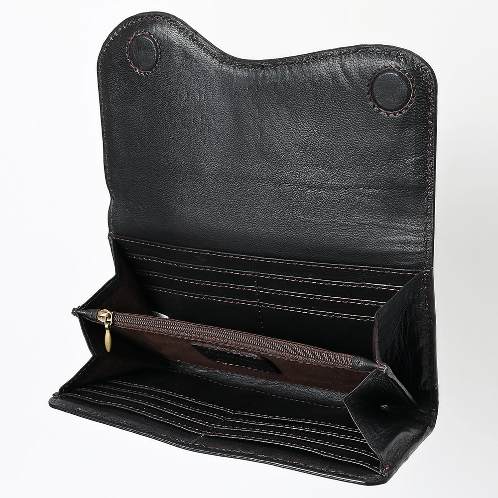 Clutch Beautifully Hand Tooled Genuine Leather