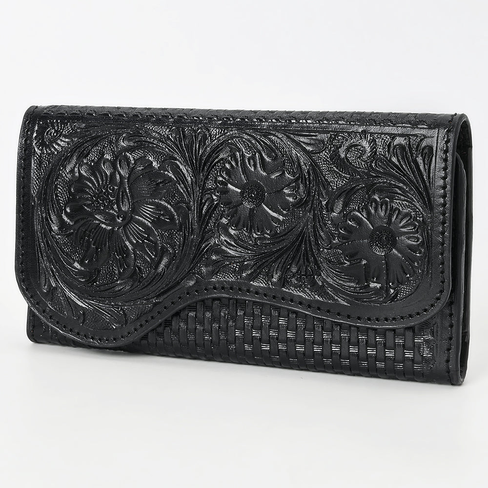 Clutch Beautifully Hand Tooled Genuine Leather