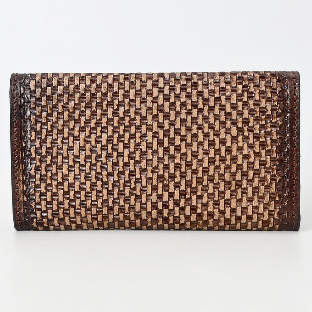 Clutch Beautifully Hand Tooled Genuine Leather