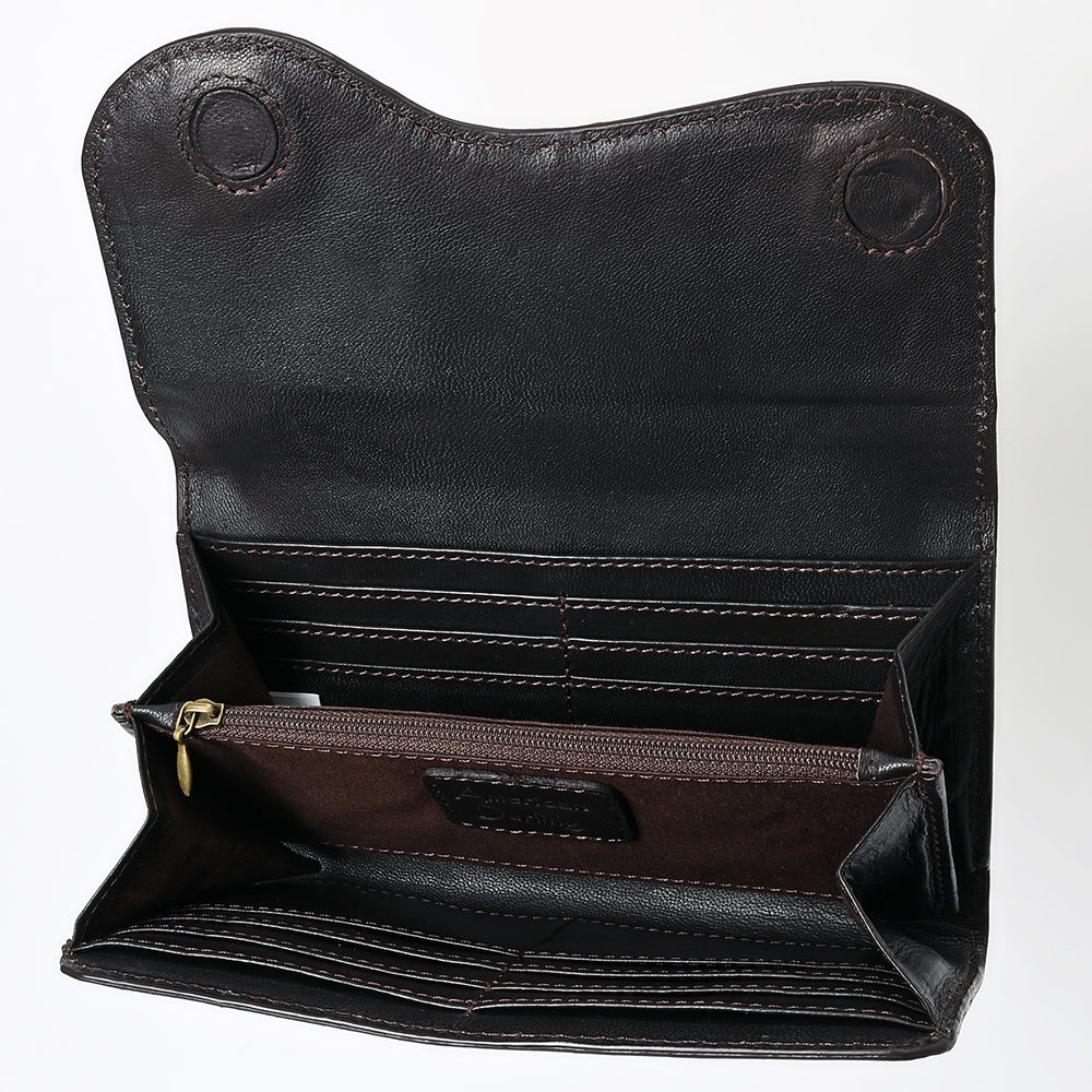 American Darling Clutch Beautifully Hand Tooled Genuine Leather women bag western handbag purse