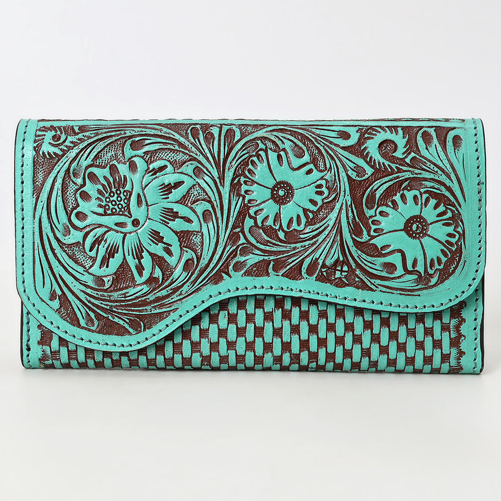 American Darling Clutch Beautifully Hand Tooled Genuine Leather women bag western handbag purse