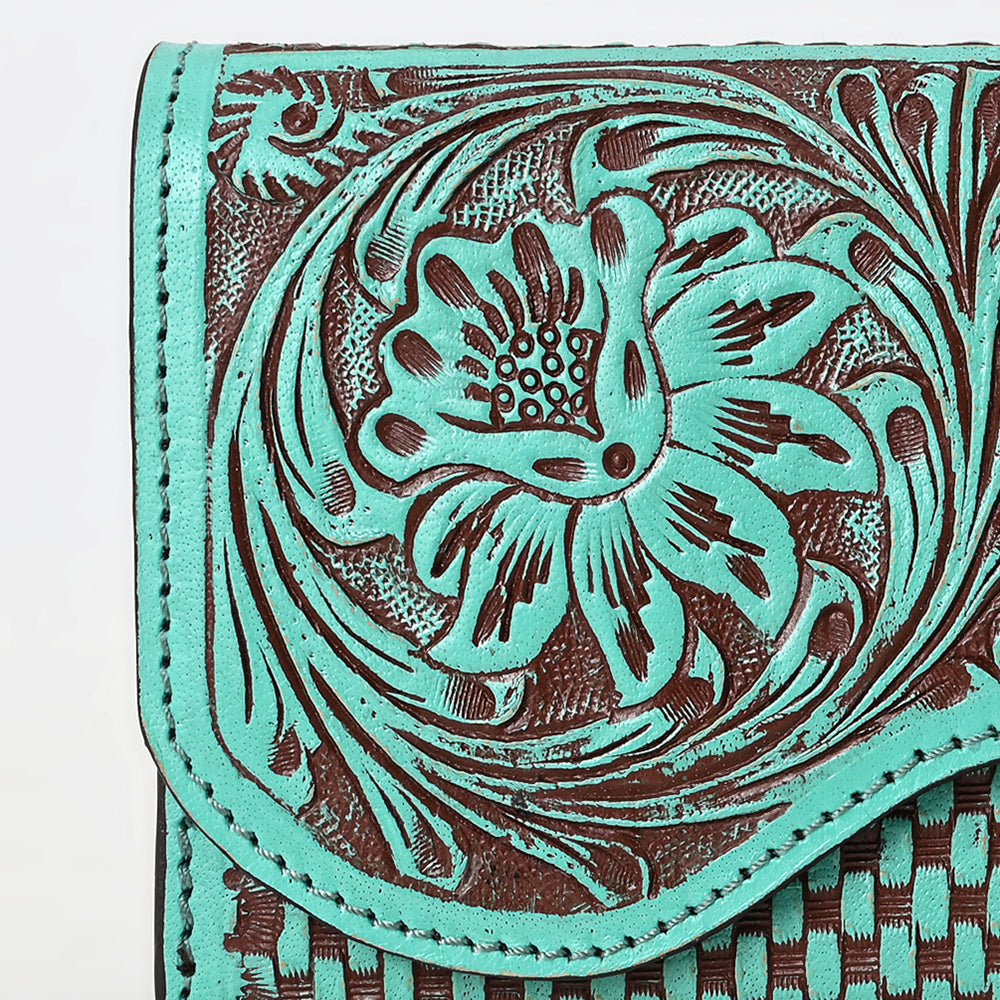 American Darling Clutch Beautifully Hand Tooled Genuine Leather women bag western handbag purse
