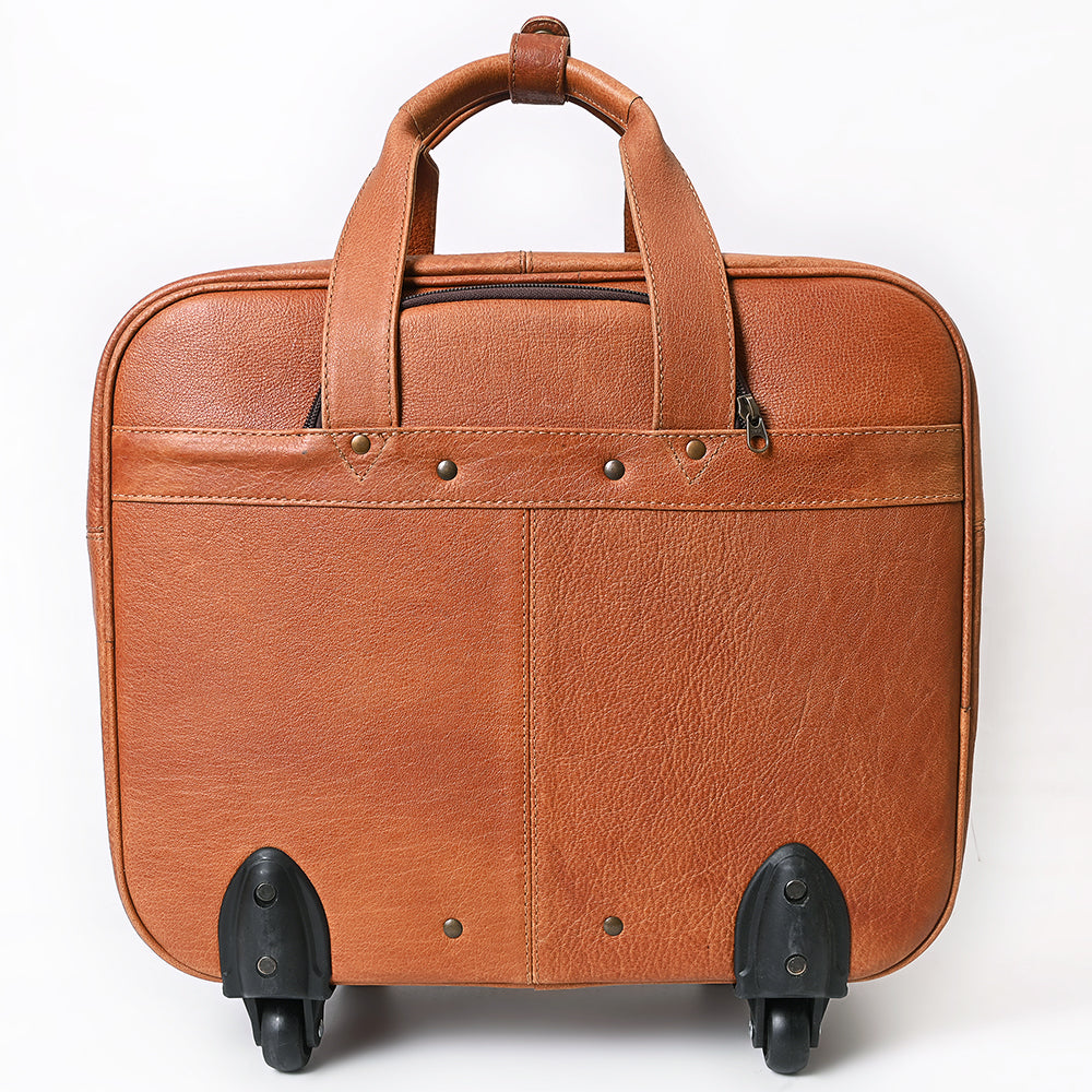 American Darling Travel Case Beautifully Hand Tooled Genuine Leather