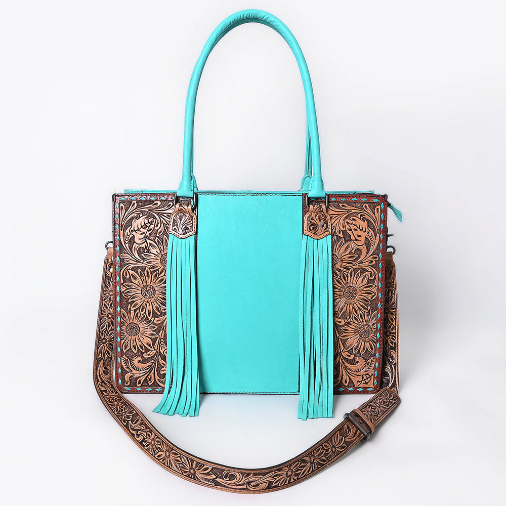 American Darling Tote Beautifully Hand Tooled Genuine Leather