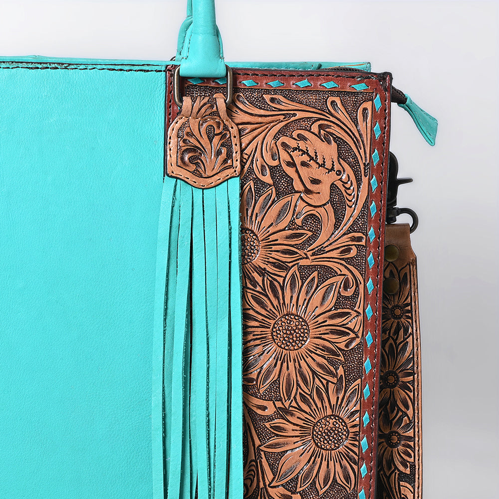 American Darling Tote Beautifully Hand Tooled Genuine Leather