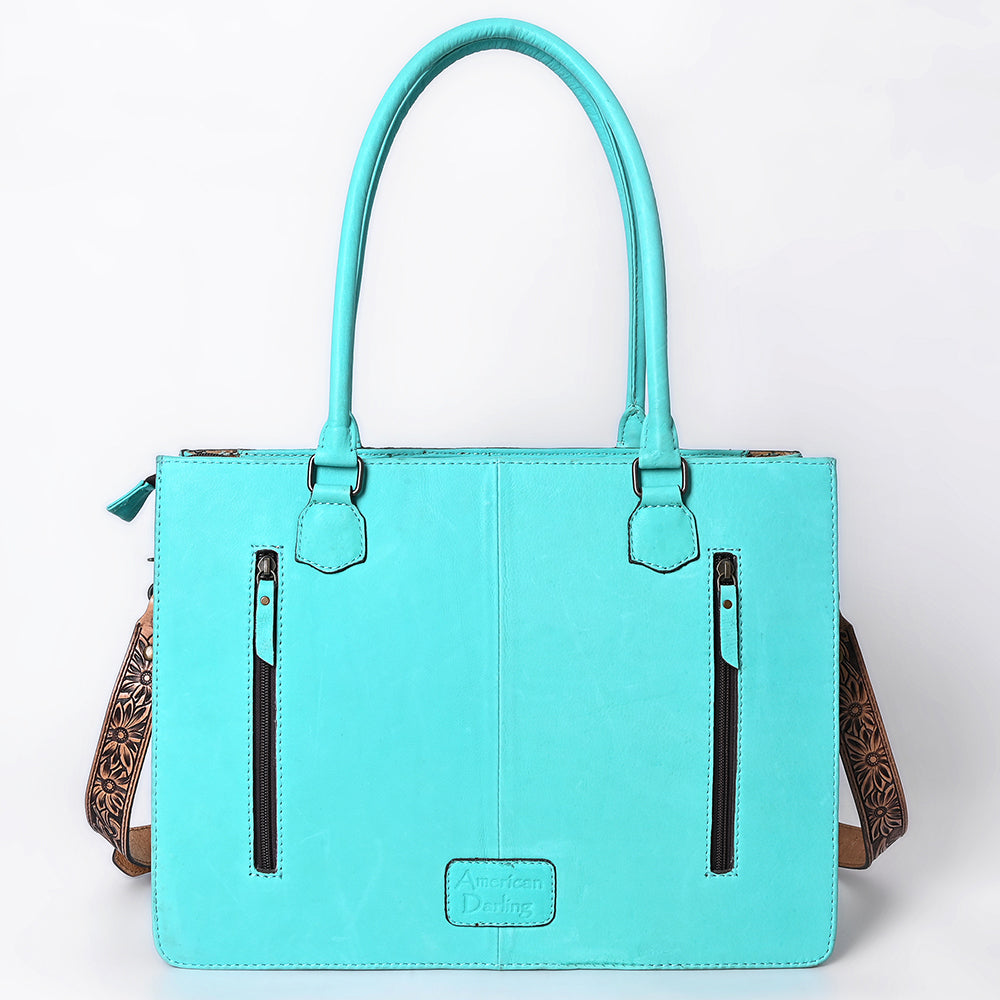 American Darling Tote Beautifully Hand Tooled Genuine Leather