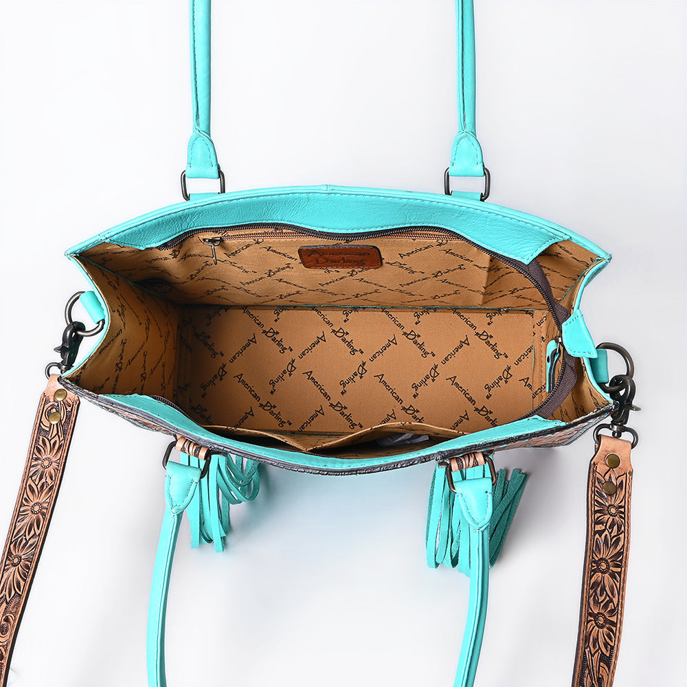 American Darling Tote Beautifully Hand Tooled Genuine Leather