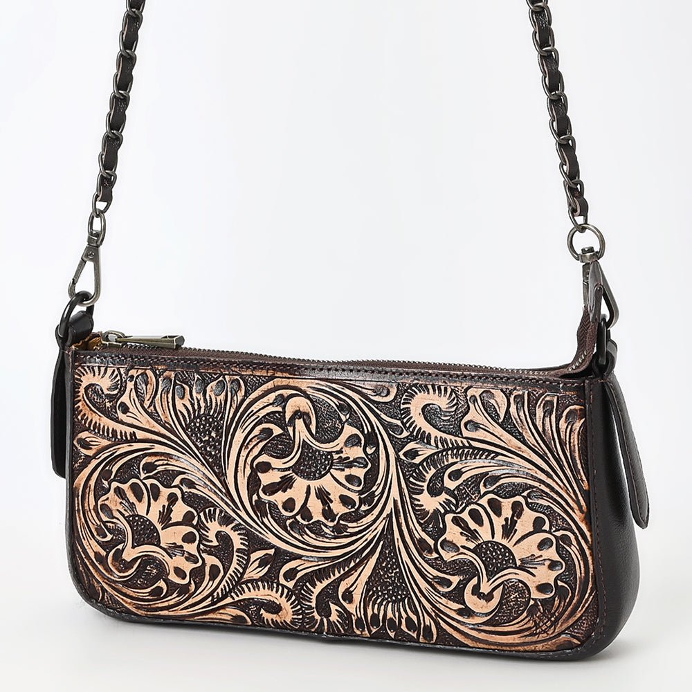 American Darling Small Crossbody Beautifully Hand Tooled Genuine Leather