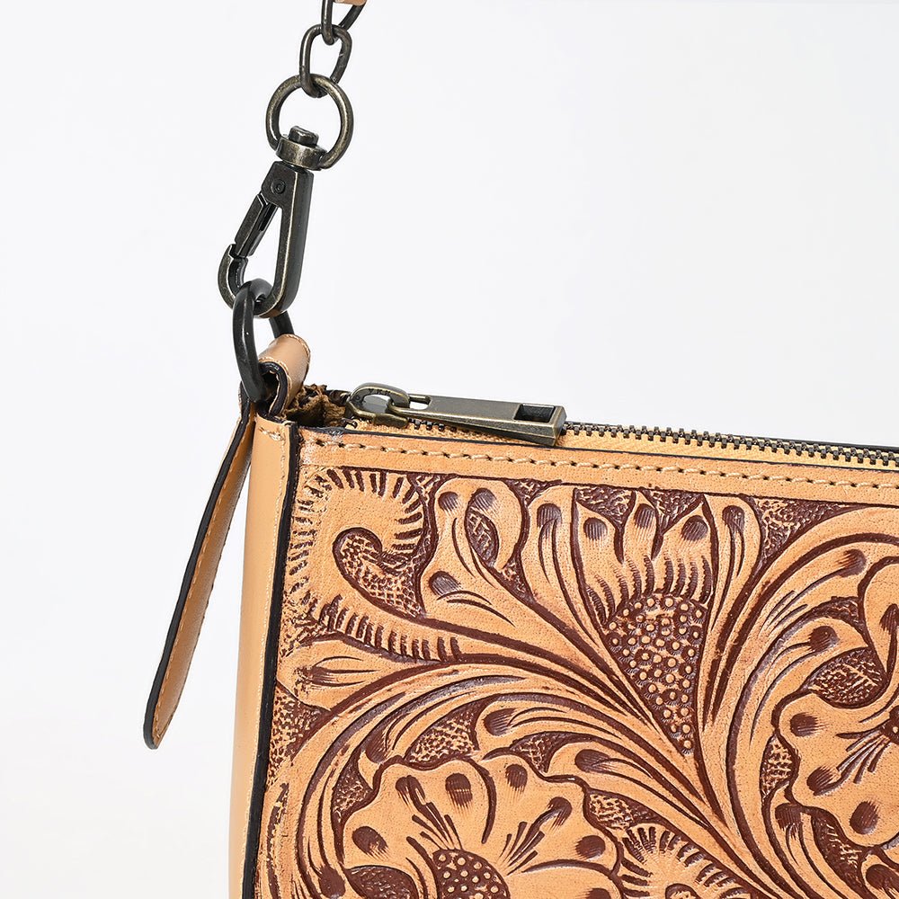 American Darling Small Crossbody Beautifully Hand Tooled Genuine Leather