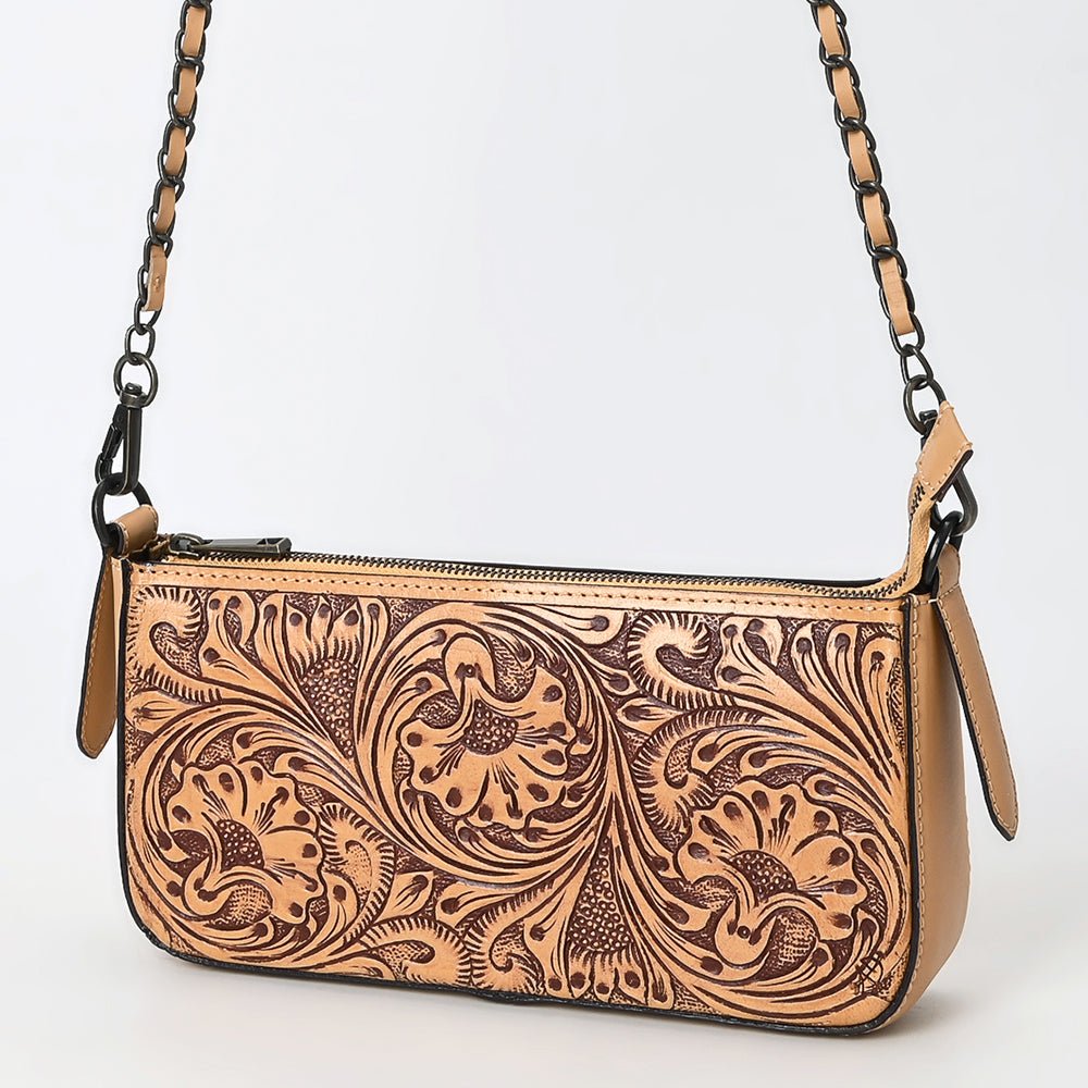 American Darling Small Crossbody Beautifully Hand Tooled Genuine Leather