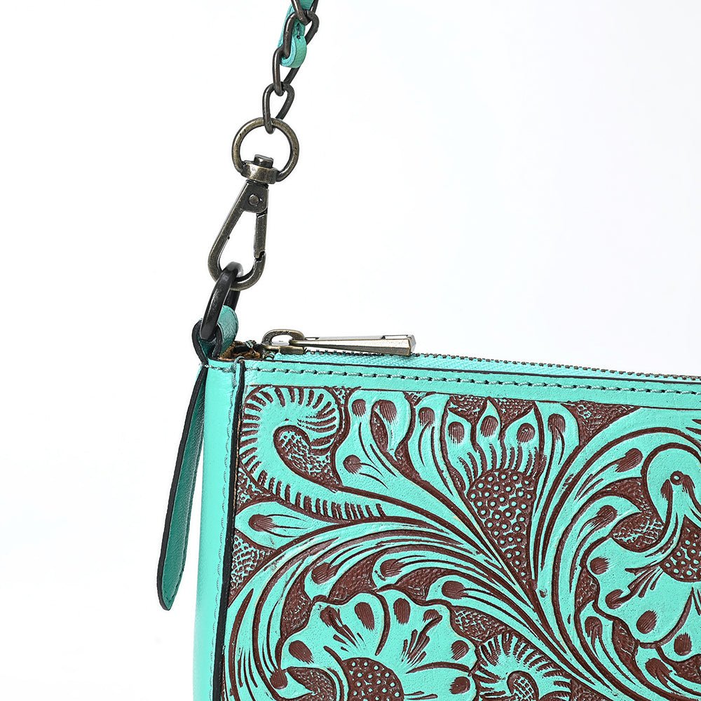 American Darling Small Crossbody Beautifully Hand Tooled Genuine Leather