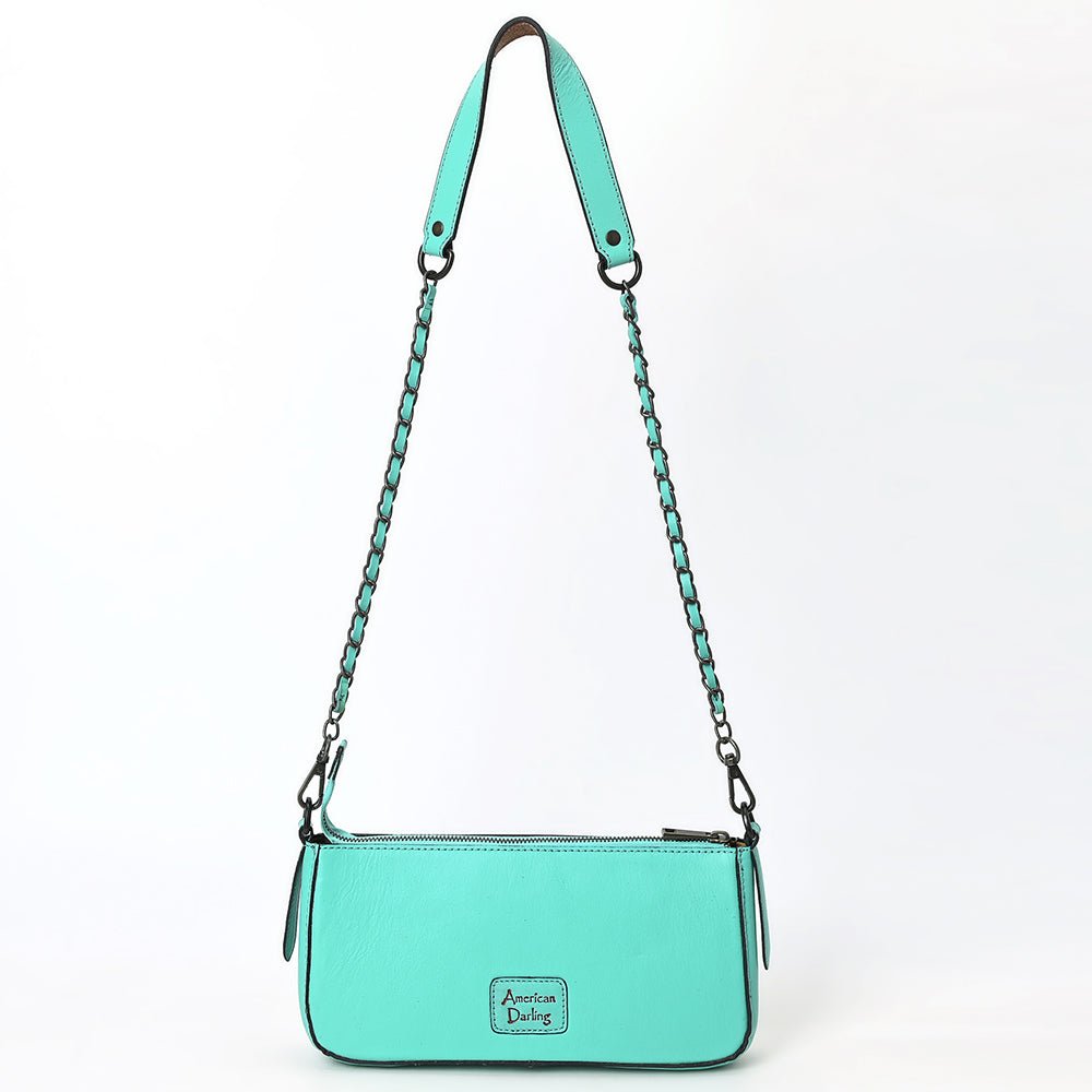 American Darling Small Crossbody Beautifully Hand Tooled Genuine Leather