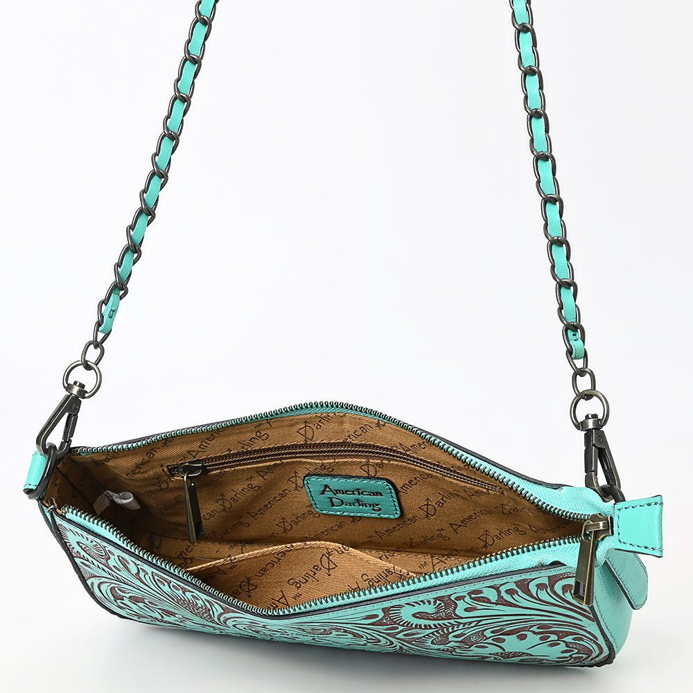 American Darling Small Crossbody Beautifully Hand Tooled Genuine Leather