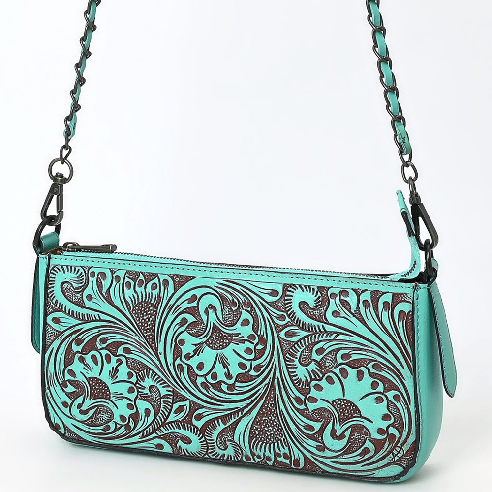 American Darling Small Crossbody Beautifully Hand Tooled Genuine Leather
