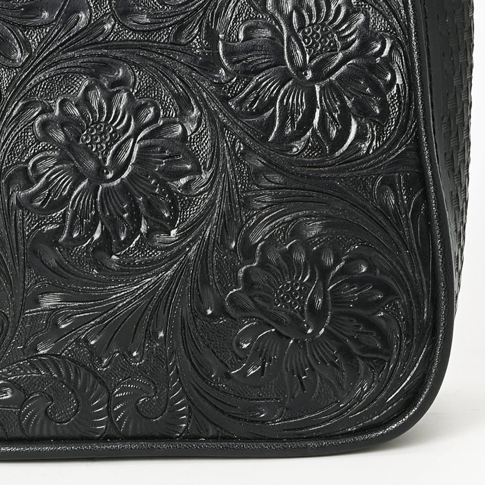 Crossbody Beautifully Hand Tooled Genuine Leather