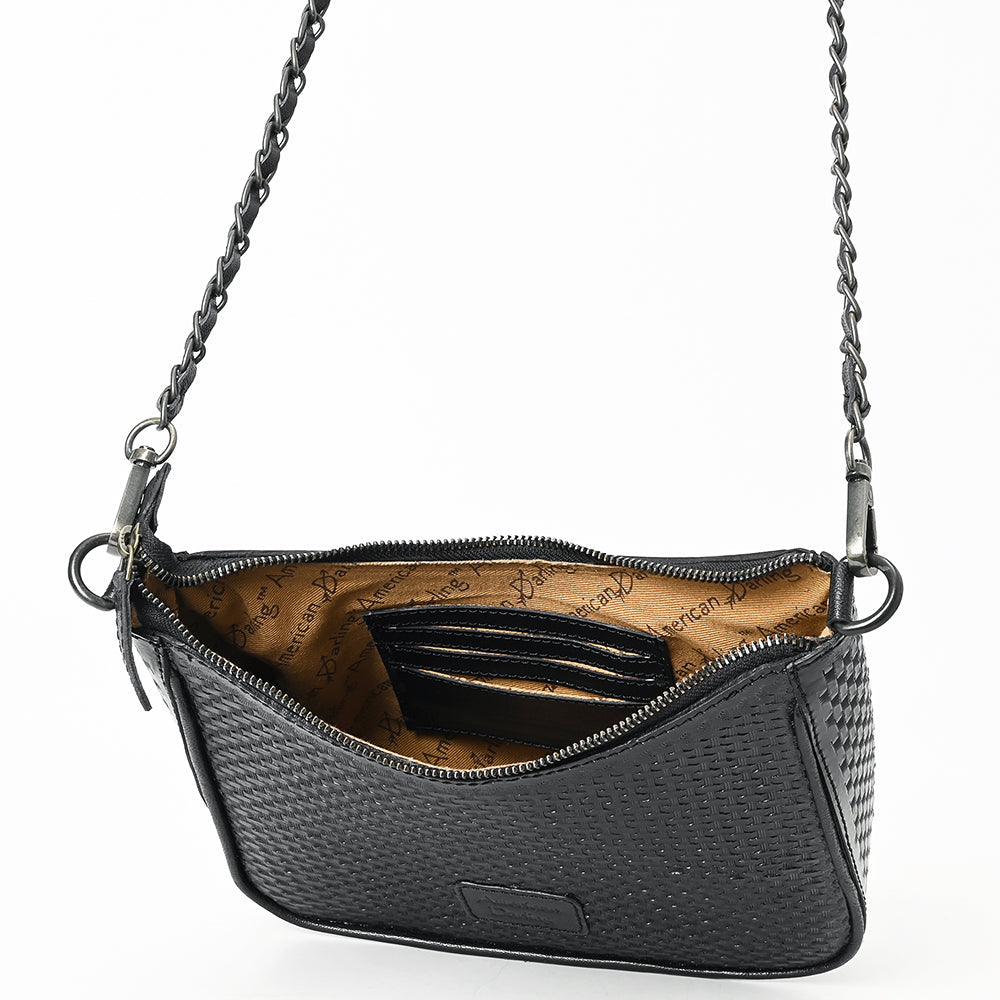 Crossbody Beautifully Hand Tooled Genuine Leather