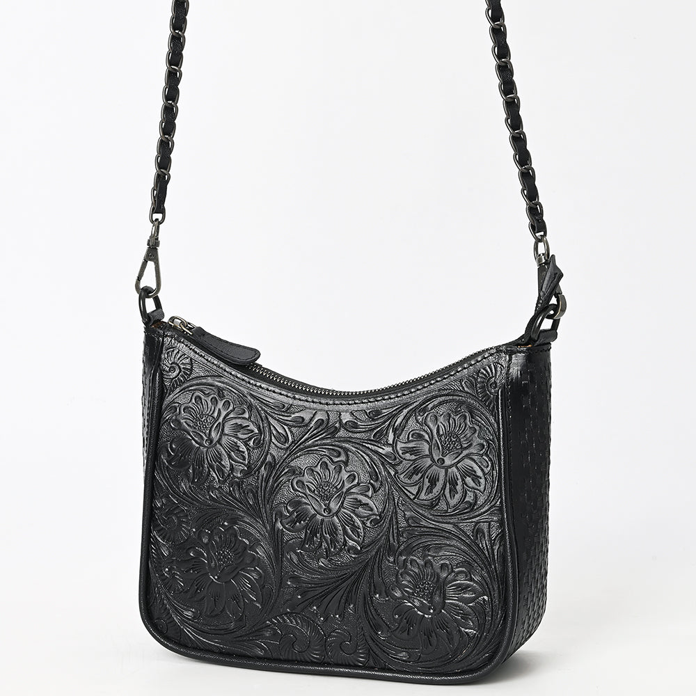 Crossbody Beautifully Hand Tooled Genuine Leather