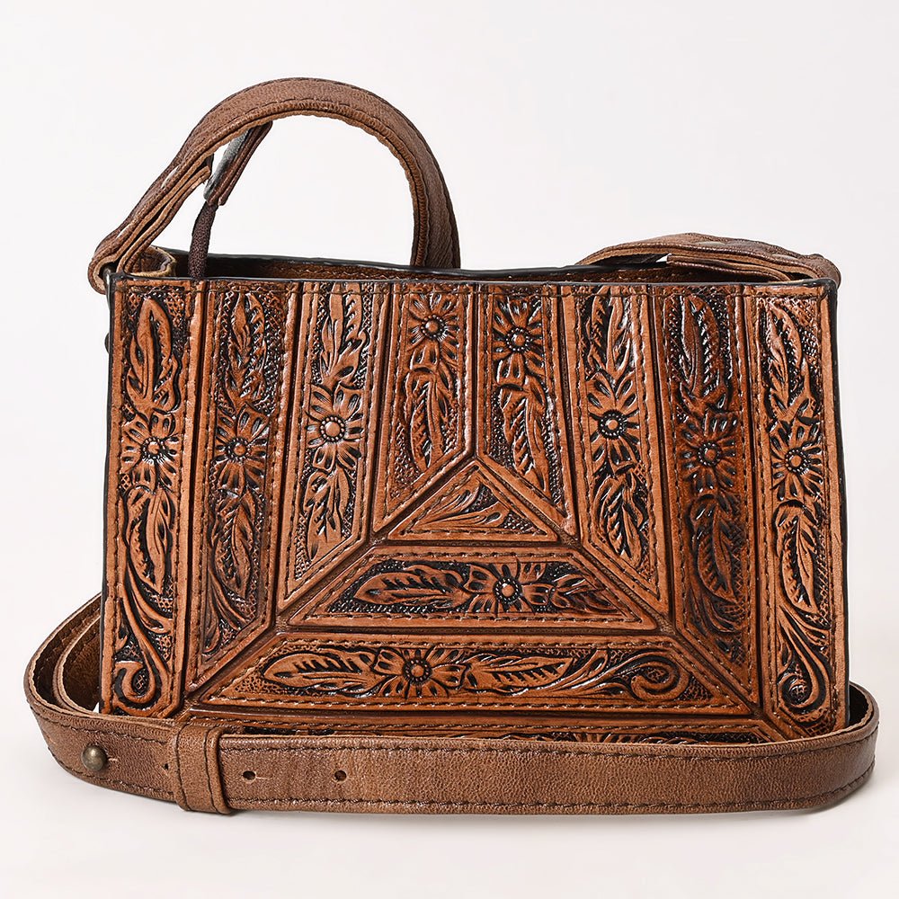 American Darling Hand-Tooled Leather Crossbody Bag