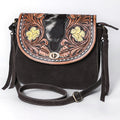American Darling Crossbody Hand Tooled Suede Genuine Western Leather