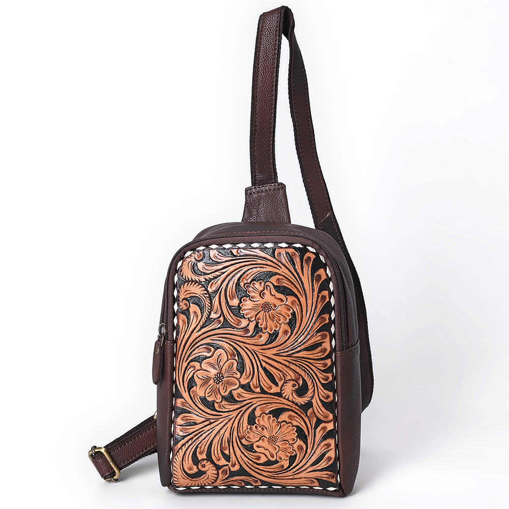 American Darling Sling Hand Tooled Genuine Leather