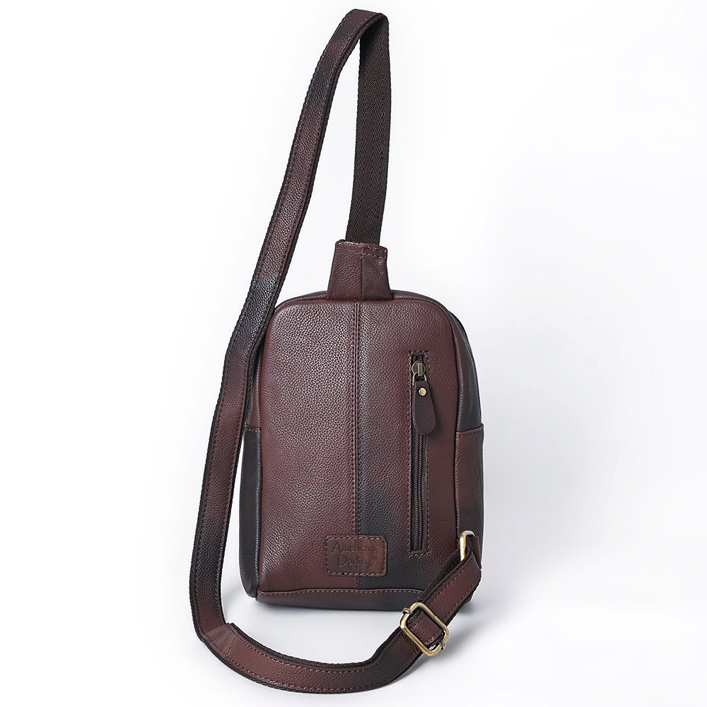American Darling Sling Hand Tooled Genuine Leather