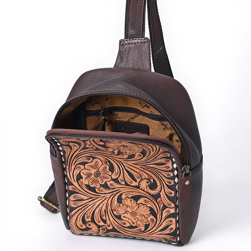 American Darling Sling Hand Tooled Genuine Leather