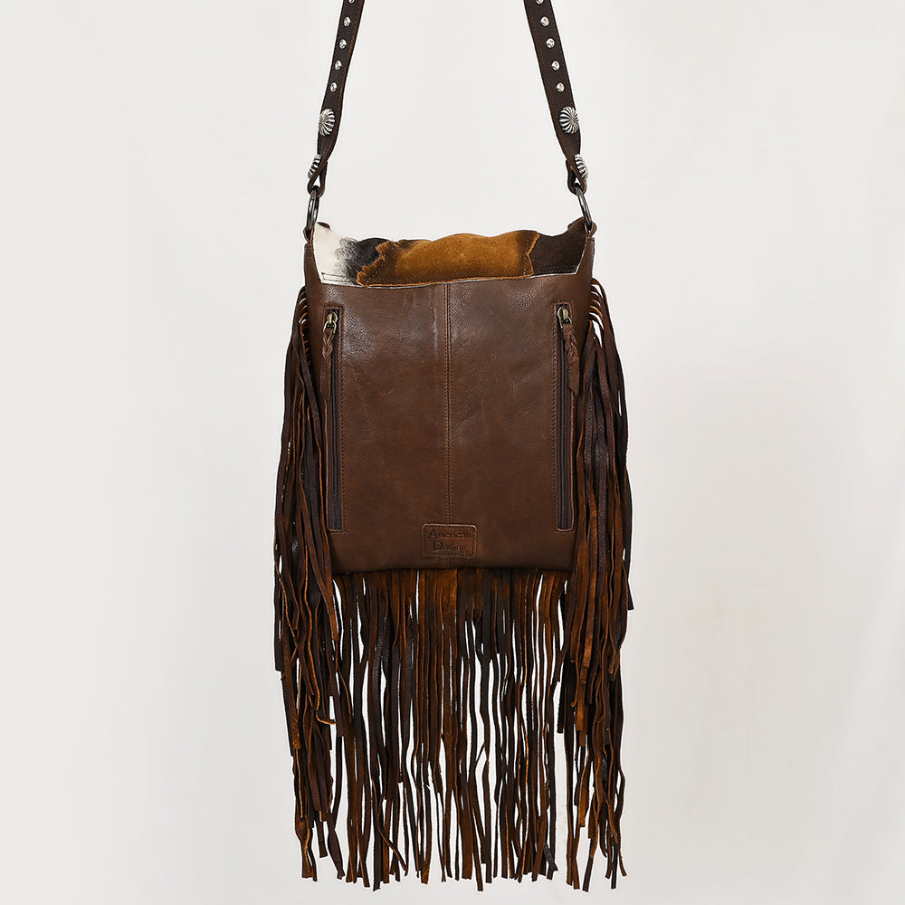 American Darling Crossbody Hair On Genuine Leather Women Bag Western Handbag Purse | for Cute