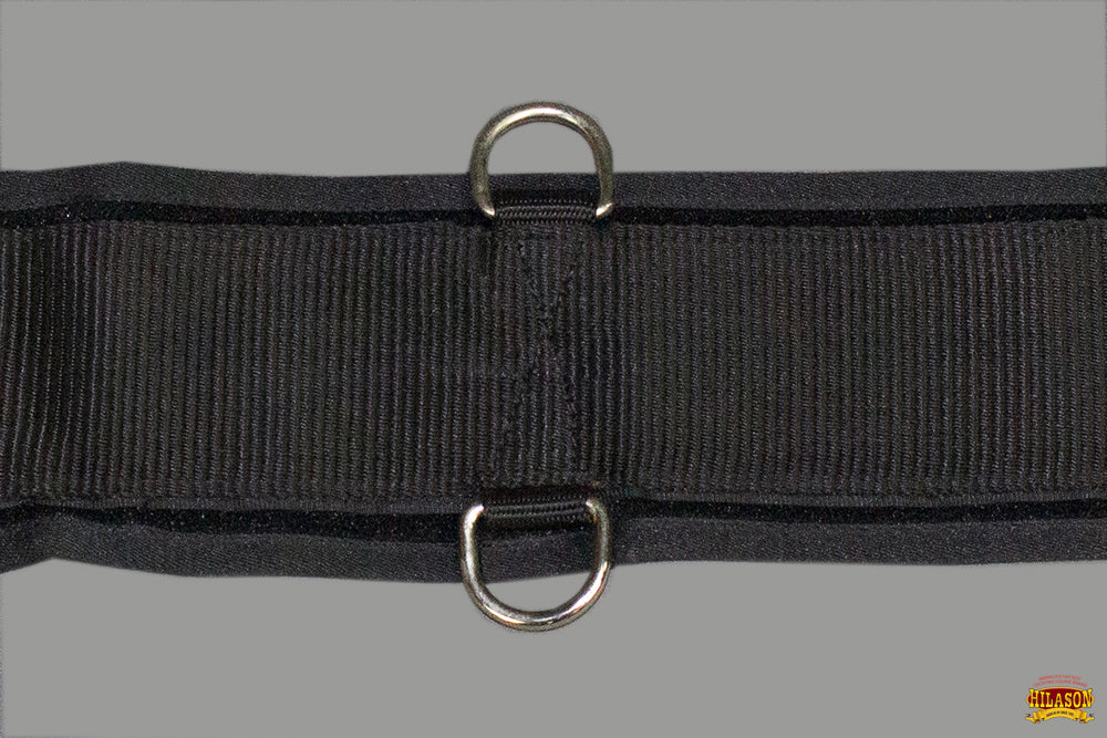 Hilason Western Horse Nylon Straight Saddle Cinch Girth Black Stainless Steel Buckle