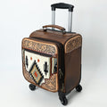 American Darling Travel Case Beautifully Hand Tooled Saddle Blanket Genuine Leather