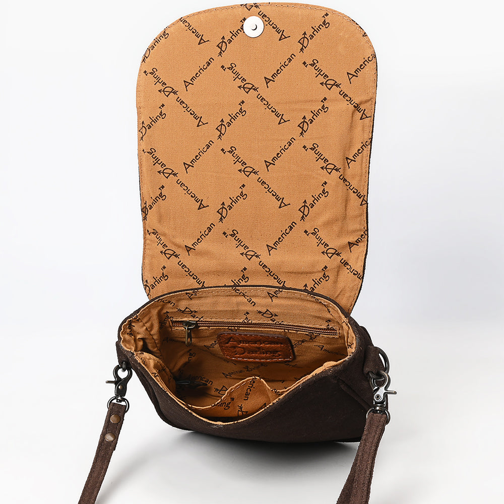 American Darling Crossbody Suede Genuine Western Leather