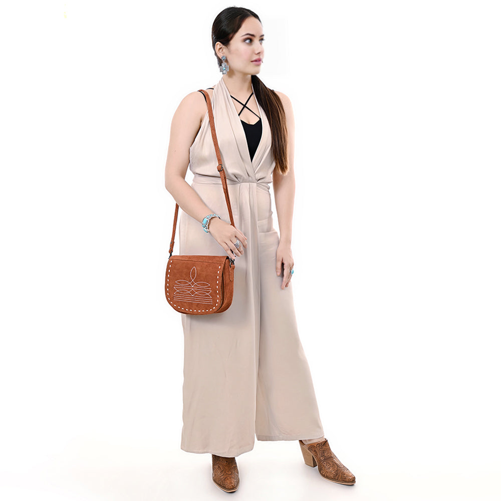 American Darling Crossbody Suede Genuine Western Leather