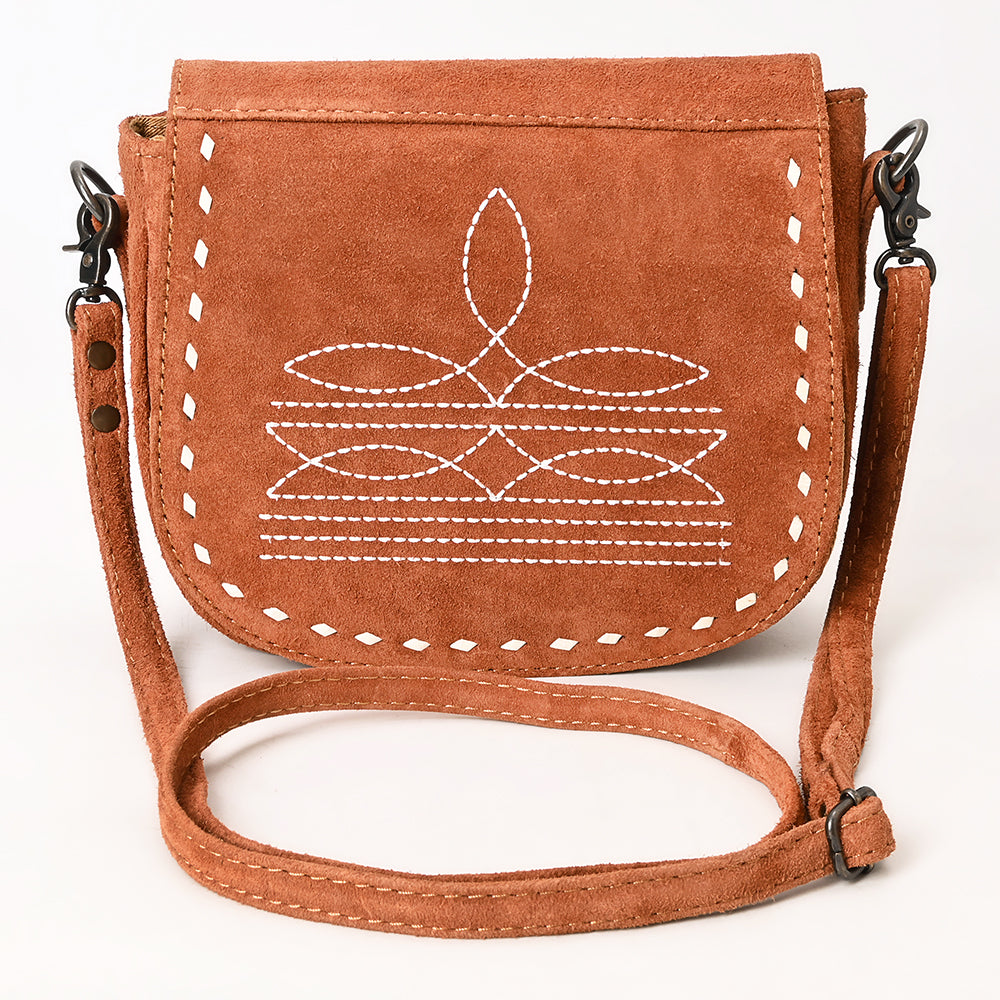 American Darling Crossbody Suede Genuine Western Leather