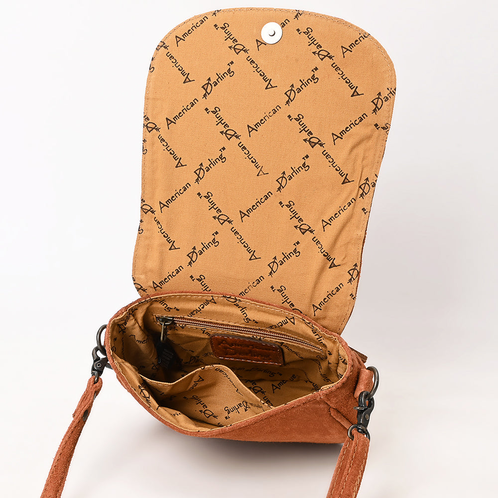 American Darling Crossbody Suede Genuine Western Leather