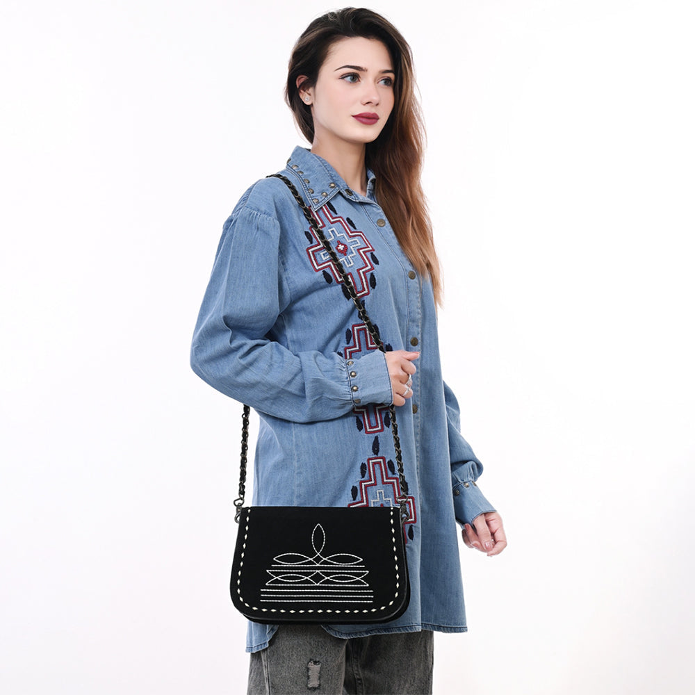 American Darling Crossbody Suede Genuine Western Leather