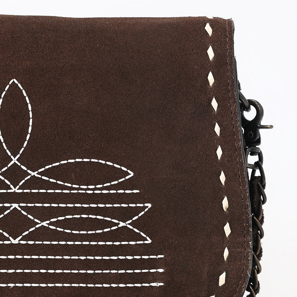 American Darling Crossbody Suede Genuine Western Leather