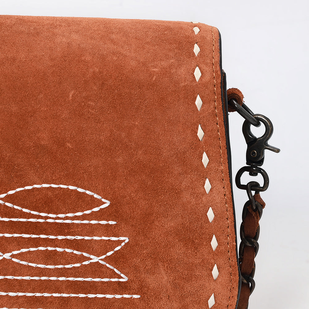 American Darling Crossbody Suede Genuine Western Leather