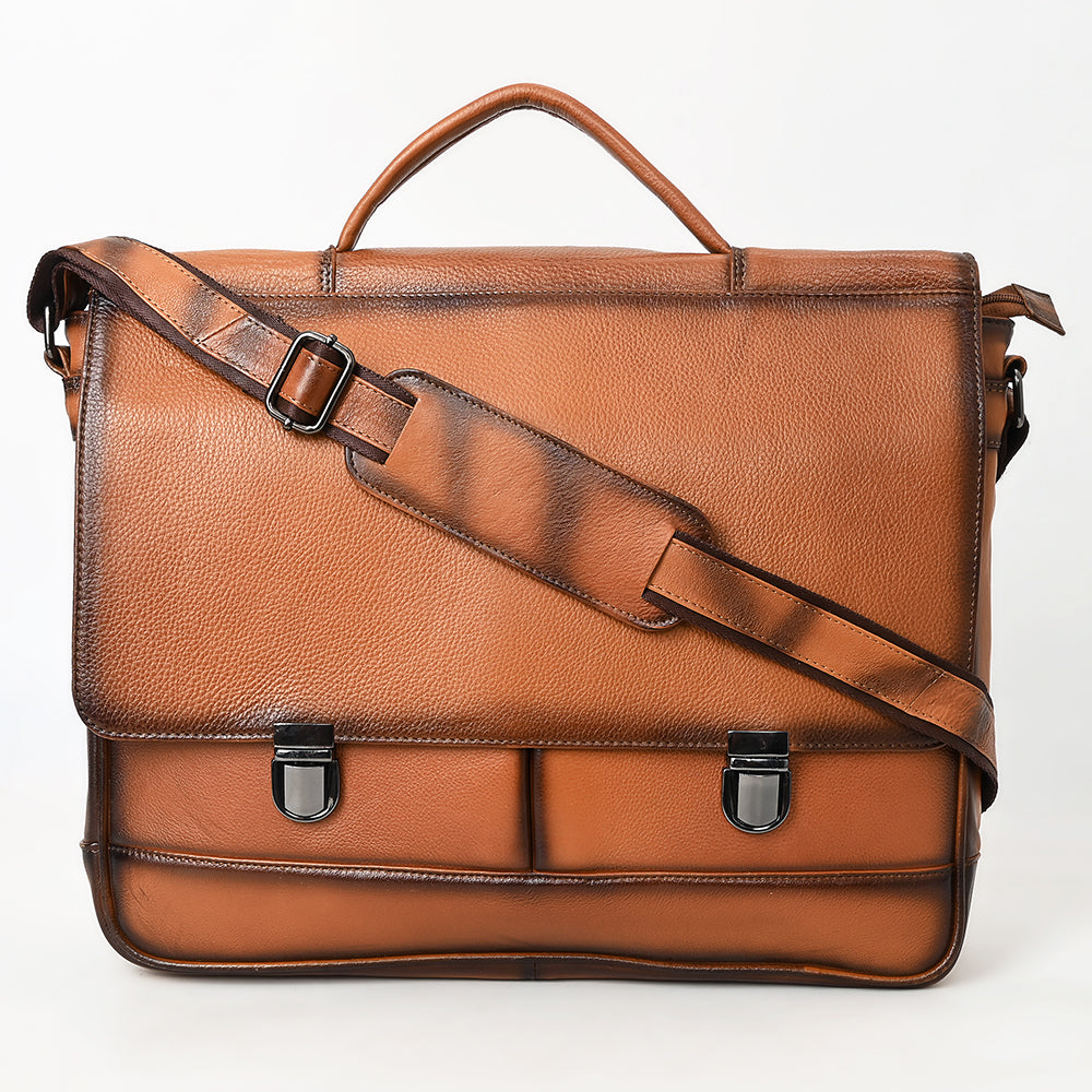 OHLAY Briefcase Genuine Leather women bag western Bag OHM118A