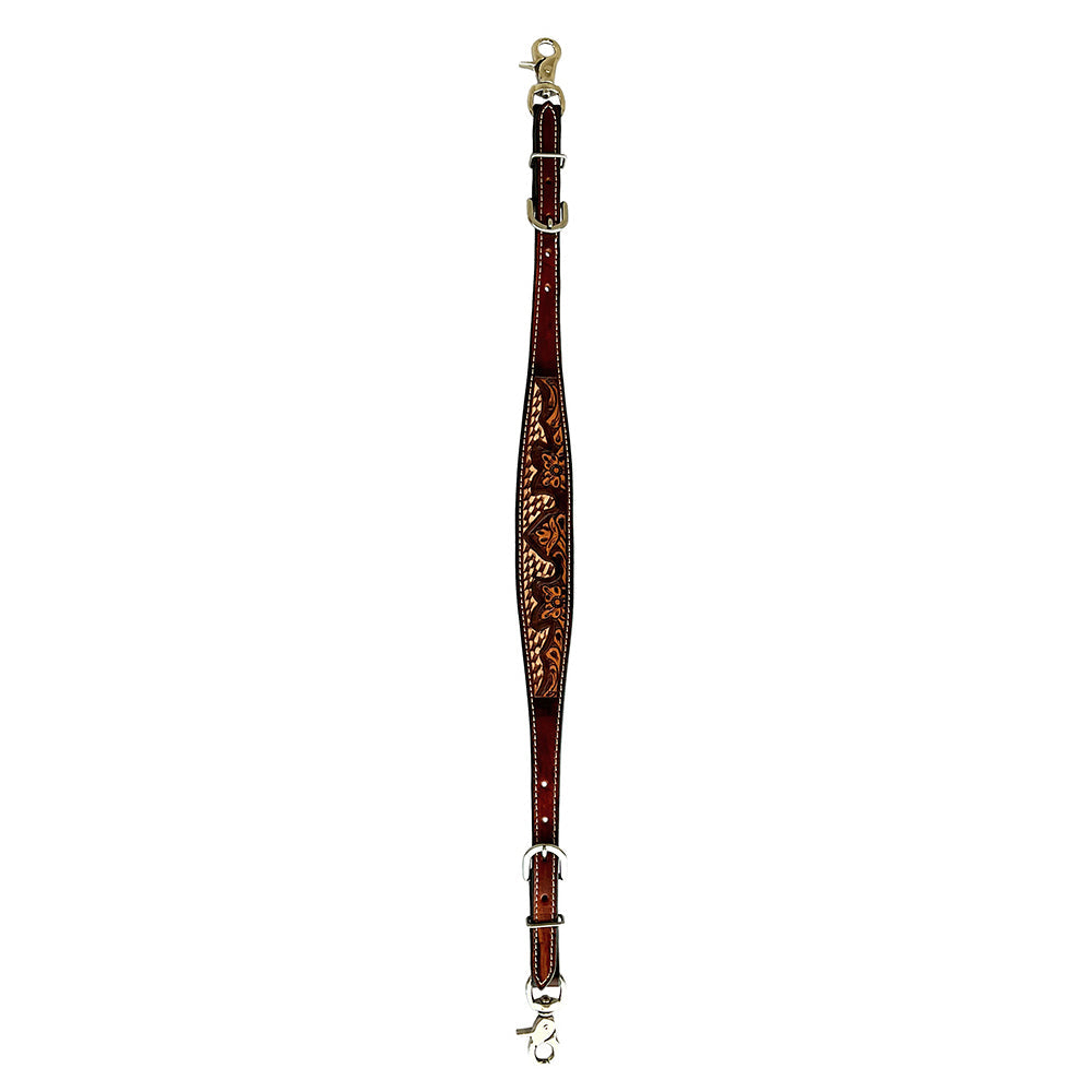 Bar H Equine American Leather Horse Saddle Tack One Ear Headstall Breast Collar Browband Wither Strap Set Classy Brown
