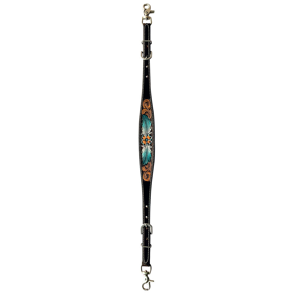 Bar H Equine American Leather Horse Saddle Tack One Ear Headstall Breast Collar Browband Wither Strap Set